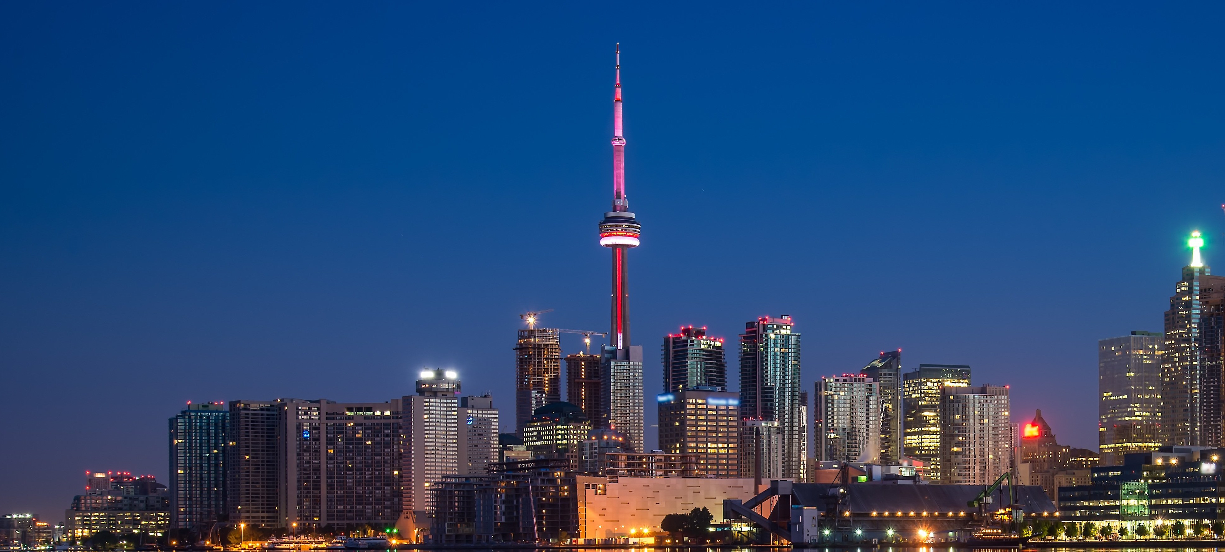 City skyline abroad